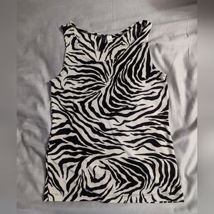 2 animal print tanks